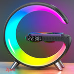 G-Shaped Smart LED Lamp | Bluetooth Speaker & Wireless Charger Atmosphere Light