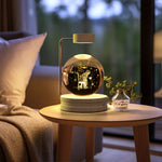 Crystal Ball Cosmic Dinosaur Night Light | USB Warm Bedside Lamp & Gift