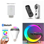 G-Shaped Smart LED Lamp | Bluetooth Speaker & Wireless Charger Atmosphere Light