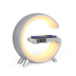 G-Shaped Smart LED Lamp | Bluetooth Speaker & Wireless Charger Atmosphere Light