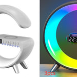 G-Shaped Smart LED Lamp | Bluetooth Speaker & Wireless Charger Atmosphere Light