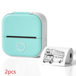 Portable Mini Thermal Label Printer | Bluetooth Photo & Study Printer