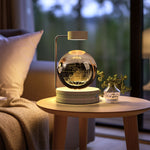 Crystal Ball Cosmic Dinosaur Night Light | USB Warm Bedside Lamp & Gift