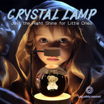 Crystal Ball Cosmic Dinosaur Night Light | USB Warm Bedside Lamp & Gift