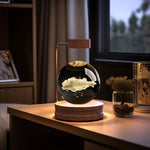 Crystal Ball Cosmic Dinosaur Night Light | USB Warm Bedside Lamp & Gift