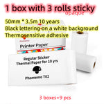 Portable Mini Thermal Label Printer | Bluetooth Photo & Study Printer