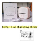Portable Mini Thermal Label Printer | Bluetooth Photo & Study Printer