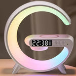 G-Shaped Smart LED Lamp | Bluetooth Speaker & Wireless Charger Atmosphere Light