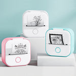 Portable Mini Thermal Label Printer | Bluetooth Photo & Study Printer