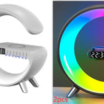 G-Shaped Smart LED Lamp | Bluetooth Speaker & Wireless Charger Atmosphere Light