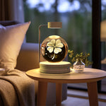 Crystal Ball Cosmic Dinosaur Night Light | USB Warm Bedside Lamp & Gift