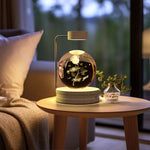 Crystal Ball Cosmic Dinosaur Night Light | USB Warm Bedside Lamp & Gift