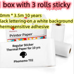 Portable Mini Thermal Label Printer | Bluetooth Photo & Study Printer