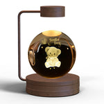 Crystal Ball Cosmic Dinosaur Night Light | USB Warm Bedside Lamp & Gift